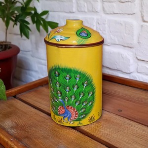 Carafe à eau en cuivre à double paroi imprimée décorative, design traditionnel et moderne de luxe, écologique, pour la maison et le bureau, prix d'usine - Product Image 2