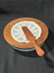 Base Redonda Decorativa para Pastel, Pedestal de Madera para Servir, para Cumpleaños, Bodas, Decoración de Mesa de Postres, Uso en Servicios de Catering - Product Image 4