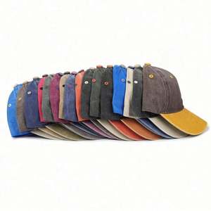 Gorra de Béisbol Retro de Dos Tonos Estilo Vintage Desgastado para Hombre, Hecha de Sarga de Algodón Lavado, Venta al por Mayor - Product Image 5