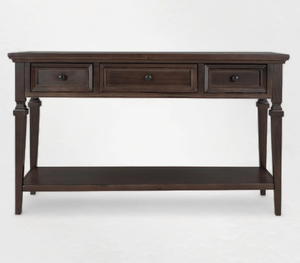 Mesa Consola de Madera Maciza de Último Diseño con 3 Cajones, Estilo Industrial, Almacenamiento para Sala de Estar/Apartamento - Product Image 1