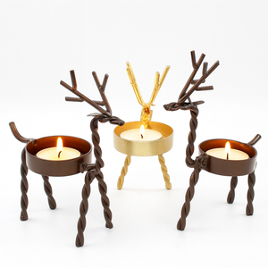 ROYAL ARTISANS Porte-bougie décoratif en métal noir, support pour bougie parfumée, diffuseur d'aromathérapie, vente en gros - Product Image 2