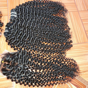 Venta al por mayor de cabello virgen rizado Kinky Remy, cabello rizado vietnamita crudo de trama única, disponible en varios colores, marca Vnhl Vn14 - Product Image 1