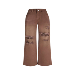 Women Oversized denim Baggy <b>Jeans</b> Ripped <b>Jeans</b> Distressed Denim <b>Jeans</b> Ultra-<b>Soft</b> Breathable Eco-Friendly Premium Quality Fabric - Product Image 1