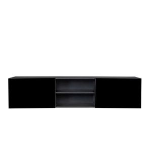 FCH Modern Minimalist Floating <b>TV</b> <b>Stand</b> High Glossy <b>65</b>-inch <b>TVs</b> Wall-Mounted Entertainment Center 2 Large Drawers Display - Product Image 1