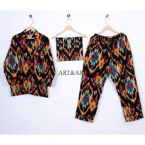 ชุดนอนผ้าฝ้ายผสมสำหรับผู้หญิง 2 ชิ้น คุณภาพสูง ระบายอากาศได้ดี  สามารถปรับแต่งสีและโลโก้ได้ เหมาะสำหรับฤดูร้อน - Product Image 6