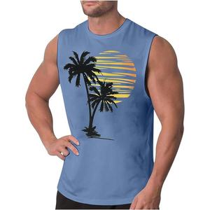 Camiseta sin Mangas de Secado Rápido Personalizada con Sublimación de Tinta y Estampado Completo para Hombre, Camisetas de Verano para Gimnasio, Camisetas Deportivas para Hombre - Product Image 4