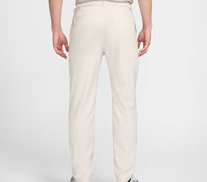 <b>Men's</b> Cream Straight Fit Cotton <b>Trousers</b> With Side Pockets Mid Waist Casual Style Lightweight <b>Summer</b> Wear - Product Image 1