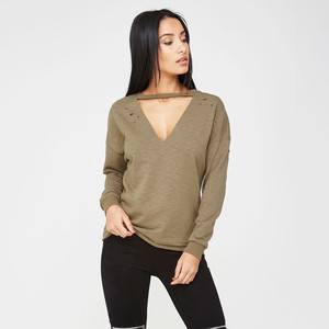 Sudadera Negra de Alta Calidad al por Mayor de 160g para Mujer, Diseño Único, Sudadera Transpirable de Última Tendencia - Product Image 1