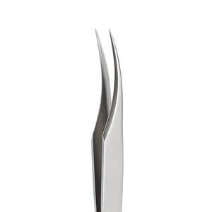 Juego de Pinzas para Pestañas de Acero Inoxidable, Pinzas para Extensión de Pestañas con Puntas Rectas y Curvas, con Estuche - Product Image 6