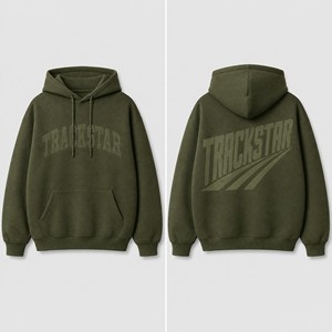 เสื้อฮู้ดดี้ Trackstar ผลิตตามสั่งสำหรับผู้ชายและผู้หญิง ทรงโอเวอร์ไซส์ ผ้าฝ้ายฟลีซ สวมหัว สไตล์ลำลอง ชุดกีฬา รับผลิตจำนวนมาก OEM ODM รุ่น TS-HD-026 - Product Image 5