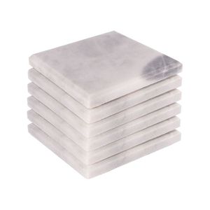 Sous-verres en marbre pour service de thé, utilisables pour la table à manger, avec de bons prix de vente, lot de 4 - Product Image 2