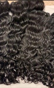 Offre Spéciale sur des Bundles de Cheveux Naturels Indiens Bouclés Remy, Doux et Sains, Double Trame Faite à la Machine, 100g, pour Couture et Tissage - Product Image 3