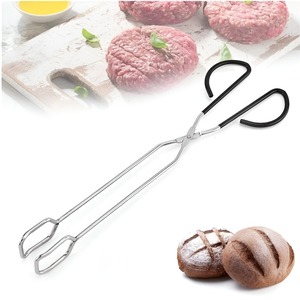 Pince à viande en acier inoxydable pour burgers, retourne-viande, pince de cuisson pour grillades, outil de cuisine résistant à la chaleur pour barbecue - Product Image 2