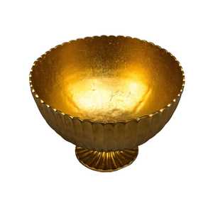 Bol à glace en métal doré, rond et festonné, durable et écologique, pour servir, refroidisseur de vin et de bière pour fêtes, bars, mariages, hôtels et décoration - Product Image 5