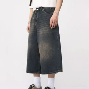 Luxury Feel Premium <b>Men</b> Denim Shorts Custom Brand Light Denim Shorts Cotton Denim Twill <b>Men</b> Denim Shorts Rigid Fabric Utility - Product Image 3