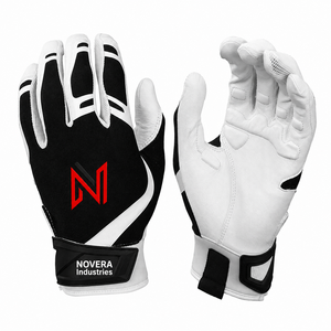 Factory Price High Quality Leather <b>Baseball</b> Batting <b>Gloves</b>-Customizable Colors & Sizes Breathable - Product Image 1