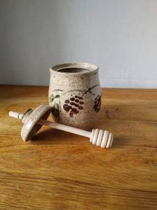 Natural Wood Eco-Friendly Honey Dripper with Long Handle and Mirror Polish <b>for</b> Camping Breakfast Accessories - Product Image 4