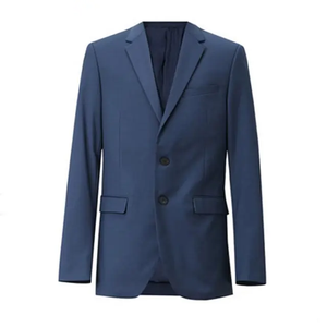 <b>Silver</b> Grey Mandarin Collar Men Blazer <b>Jacket</b> Stand Neck Suit Outerwear Lightweight Fabric Contemporary Casual Style <b>Jackets</b> - Product Image 4