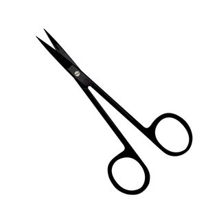 Ciseaux professionnels Super Cut Iris droits 11,5 cm – Instrument chirurgical ophtalmique en acier inoxydable allemand avec revêtement noir - Product Image 3