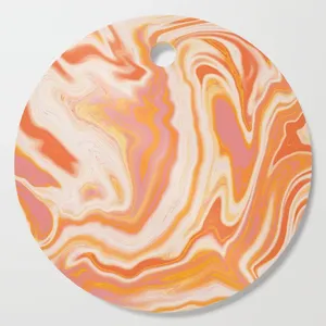 Wholesale Price Natural Wood Cutting Serving <b>Board</b> for Home and Restaurant Kitchenware Luxury Marble Finish - Product Image 1