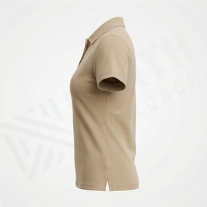 Polo de golf liso de calidad para mujer, para deportes, ropa informal, camiseta polo con logo personalizado, ropa de moda. - Product Image 3