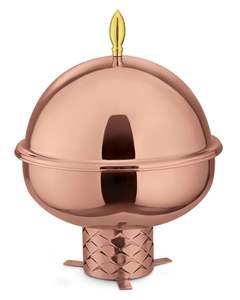 Recipiente para Calentar Comida con Tapa de Domo, de Acero Inoxidable Color Oro Rosa, para Buffet, Catering, Hoteles y Restaurantes - Product Image 1