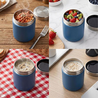 Boîte à lunch isotherme Northfox personnalisée avec logo, 350 ml, en acier inoxydable 18/8, à large ouverture, avec couvercle, pour soupes et aliments