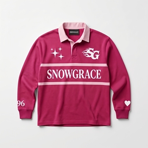 เสื้อโปโลแขนยาว Snowgrace คอปกพับได้ ระบายอากาศได้ดี สำหรับผู้ใหญ่ทุกเพศทุกวัย ใส่ได้ทุกฤดู ทรงปกติ พิมพ์ลายโลโก้ - Product Image 1