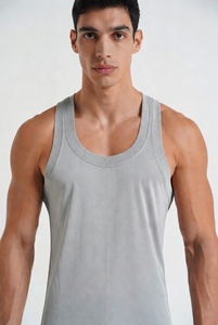 Camisetas Deportivas al por Mayor, Ecológicas, Transpirables, para Fisicoculturismo, Entrenamiento Muscular, Gimnasio, Camisetas Deportivas de Tirantes, Camisetas de Tirantes Cruzados para Hombre - Product Image 6