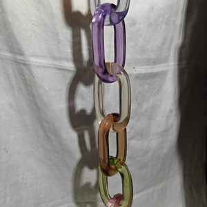 Chaînes en résine transparente colorées pour projets de décoration murale, séparateurs de pièce, accessoires de rideaux style ange - Product Image 2