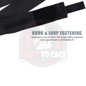Best Supplier <b>Black</b> Solid Color Good Supplier New Arrival Trendy OEM ODM Service Durable Cotton Training Boxing Hand <b>Wraps</b> - Product Image 2