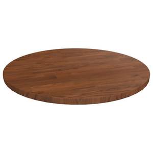 Plateau de table en bois de chêne brun foncé massif, 15,7 pouces x 0,6 pouces, pour tables basses - Product Image 1