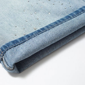 Pantalones Cortos de Mezclilla Premium para Hombre, Diseño Nuevo para Deportes, Tallas para Adultos, Venta al Por Mayor, Logotipo Personalizado, Color Personalizado, Estilo con Pedrería - Product Image 4