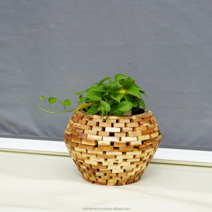 Venta al por mayor de macetas de madera de acacia natural para exteriores y soportes para macetas a precios competitivos de Vietnam - Product Image 2