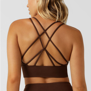 Soutien-gorge de sport sans couture de haute qualité, maintien moyen, pour entraînement, gym, fitness, yoga, pour femmes - Product Image 2