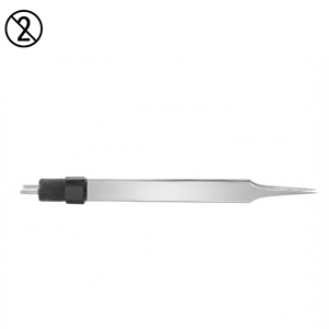 Pinzas Bipolares Rectas con Punta Aislada de Acero Inoxidable, Instrumento Quirúrgico Oftálmico Desechable de Un Solo Uso - Product Image 2