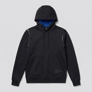 Sweat à capuche pour homme de qualité supérieure, 100% coton pur, tissu polaire épais, motif uni, coupe ample, OEM/ODM disponible - Product Image 1