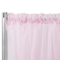 Rideaux en tissu transparent moderne artificiel à la lavande, panneau de draperie, rideau d'église, tissu pour fête, pelouse, tente de mariage, plafond, cérémonie, scène