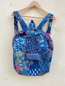 Mochila Escolar de Algodón Hecha a Mano para Niñas, Impermeable, Antirrobo, con Diseño a Rayas, Ligera, con Múltiples Bolsillos, Estilo Boho - Product Image 2