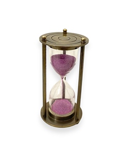 Reloj de Arena Moderno y Ecológico de Vidrio, Temporizador de Arena de 3/5/10/20/30/60 Minutos, Reloj de Arena Colorido, Decoración de Escritorio Portátil para Oficina - Product Image 4