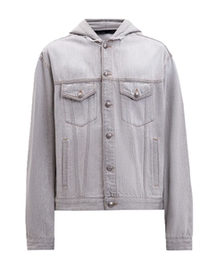 Chaqueta con Capucha de Mezclilla para Hombre de Alta Calidad, Manga Larga, Transpirable, de Algodón, Informal, Ropa de Invierno para Hombre, Logotipo Personalizado - Product Image 6