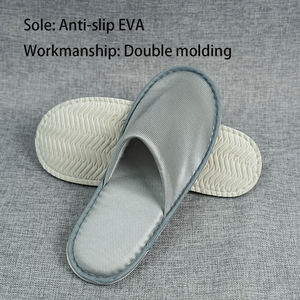 Soft Material Disposable Hotel Bath <b>Slipper</b> with EVA Sole Customizable Logo Washable for Hotel Travel & Spa Use Hotel <b>Slipper</b> - Product Image 6