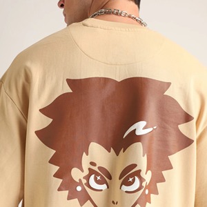 Camisetas Extra Grandes de Algodón 100% para Hombre con Estampado Puff para Uso Casual / Camiseta de Algodón de Alta Calidad con Logotipo Personalizado OEM - Product Image 6