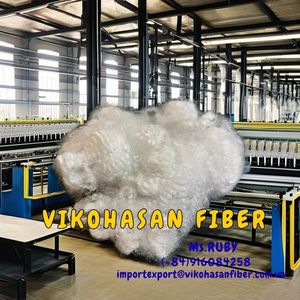 Copos de PET reciclado 4D HD Blanco Hueco Seco Vikohasan, Material de Relleno de Poliéster Certificado GRS para Juguetes, Anti-Pilling, Retardante de Llama - Product Image 5