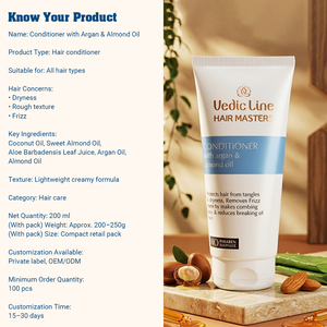 Hot Sale Conditioner with Argan & Almond Oil for Smooth Shiny and Frizz Hair Repair Treatment Available At Best Selling Price - Product Image 5