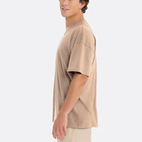 T-shirts en jersey respirant et écologique 60/40 en coton peigné léger 100 % coton peigné filé à l'anneau, polyester/coton