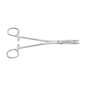 Portaagujas manual Olsen Hegar de 17 cm, instrumento quirúrgico con inserciones de carburo de tungsteno, portaagujas de sutura de Blush Surgical - Product Image 1