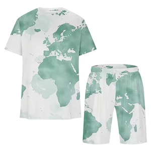 Ensemble Sportif d'Été pour Hommes en Gros – Lot de 2 Pièces Grande Taille, T-Shirt Thermique Respirant à Manches Courtes et Short, Style Urbain - Product Image 6