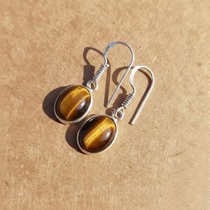 Pendientes de Estilo Vintage con Piedras Preciosas Naturales en Latón, Joyería Elegante para Oficina, Fiestas Nocturnas y Regalos, Precio de Exportación - Product Image 3