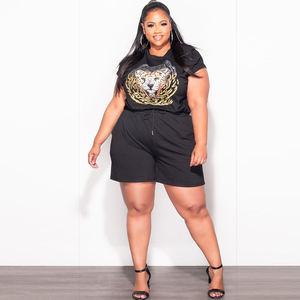 Ensemble court personnalisé, nouveaux vêtements d'été, ensembles 2 pièces pour femmes, pantalon court et haut court en coton, ensemble twin pour femmes - Product Image 4